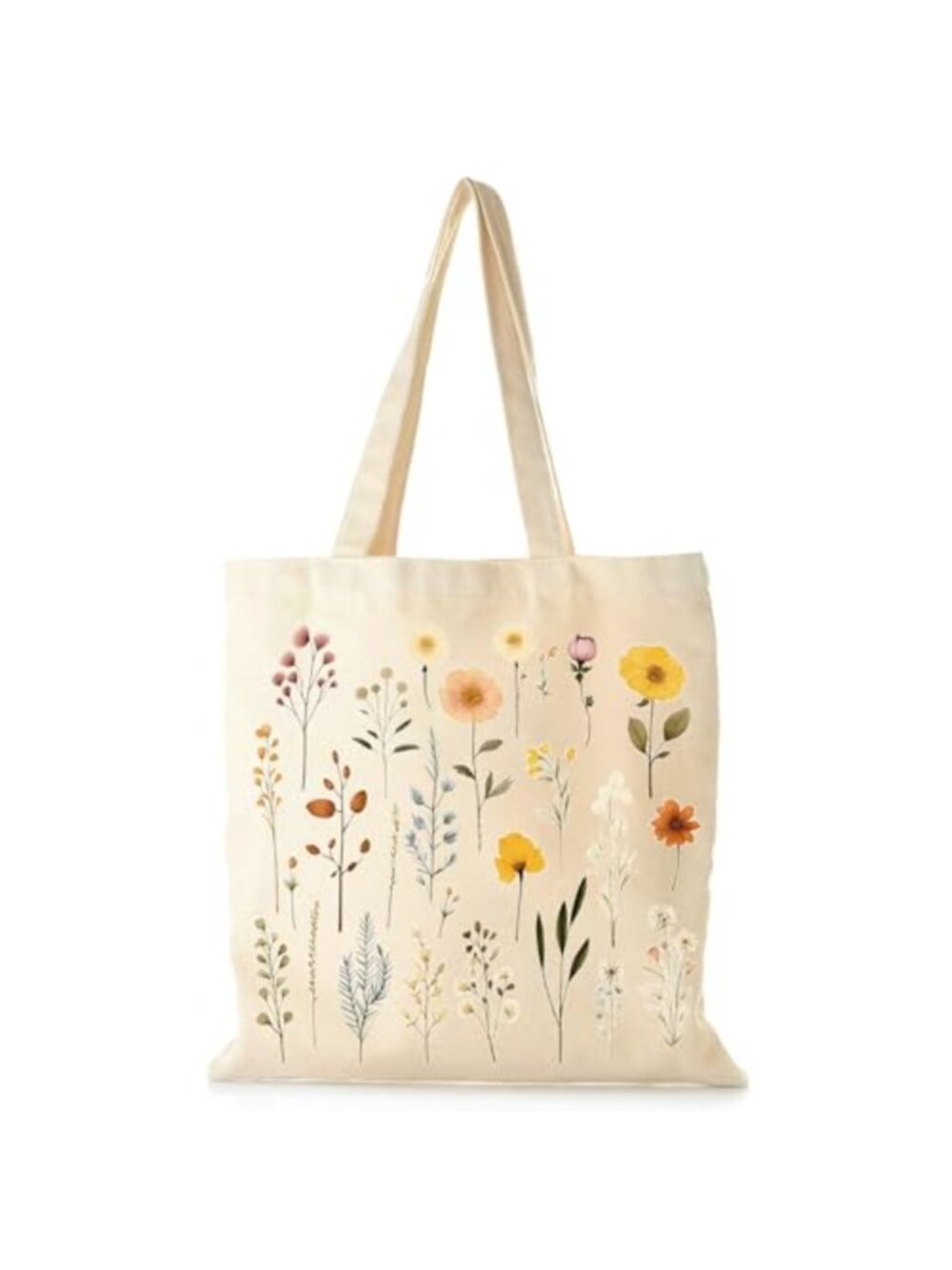 Canvas Tote Bag 16x14 inch Reusable Cotton Tote for Women Everyday